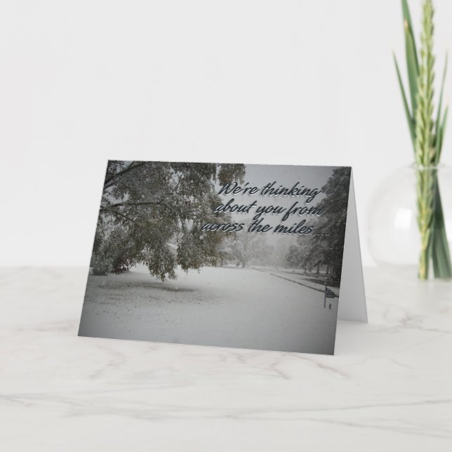 Across the Miles Holiday Card (Front)