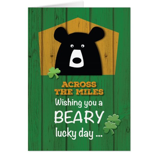 Across the Miles St. Patrick's Day with Bear (Front)