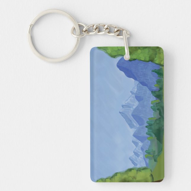 Across The Mountains Keychain (Front)