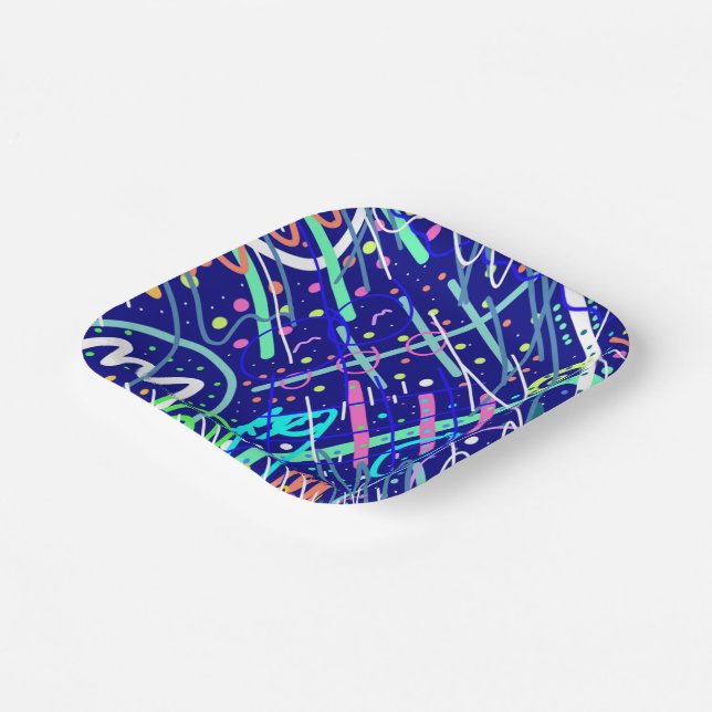 Across the Night Sky  Paper Plates (Angled)