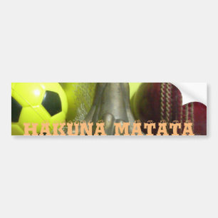 Across the Pitch & Crease: Football Cricket Blend Bumper Sticker