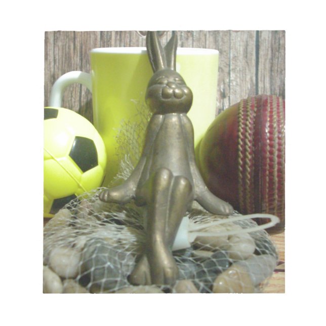 Across the Pitch & Crease: Football Cricket Blend Notepad (Front)