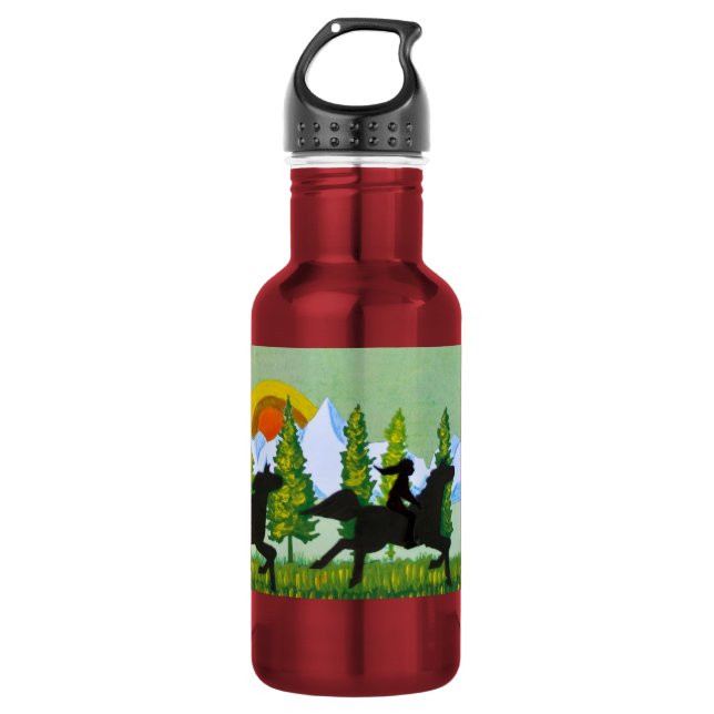 Across the Prairie Water Bottle (Front)