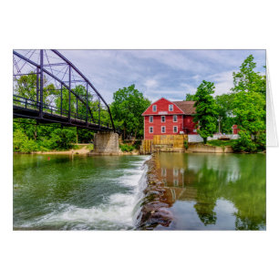Across War Eagle Creek Waterfall Greeting Card