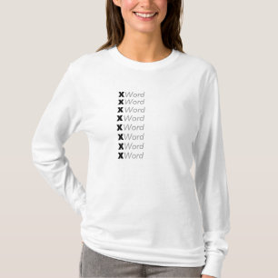 Acrostic Name Template "Customize It" T-Shirt