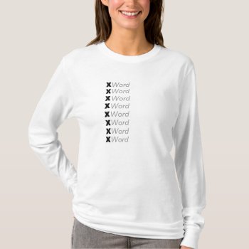 Acrostic Name Template "customize It" T-shirt by Customizeables at Zazzle