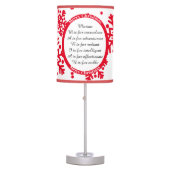  Acrostic Snowflake Christmas Table Lamp (Front)