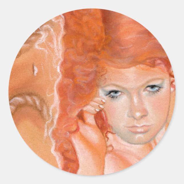 Acroyali Greek Mermaid Sticker (Front)