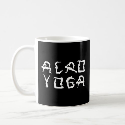 Acroyoga Figures Partner Yoga Namaste Yogi  Coffee Mug