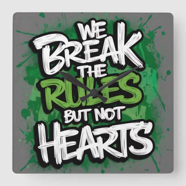 Acryl Wanduhren Square Wall Clock (Front)