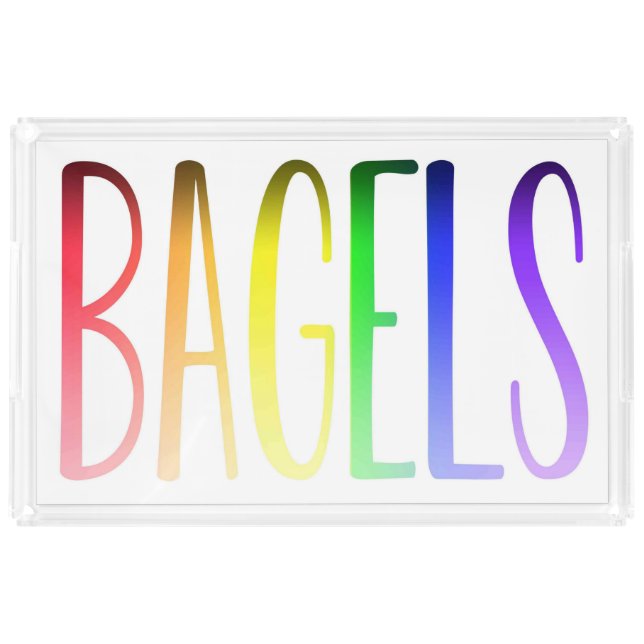 Acrylic Bagels Tray (Front)
