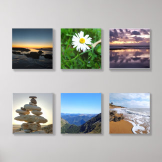 Acrylic canvas photo, various landscape photo tile
