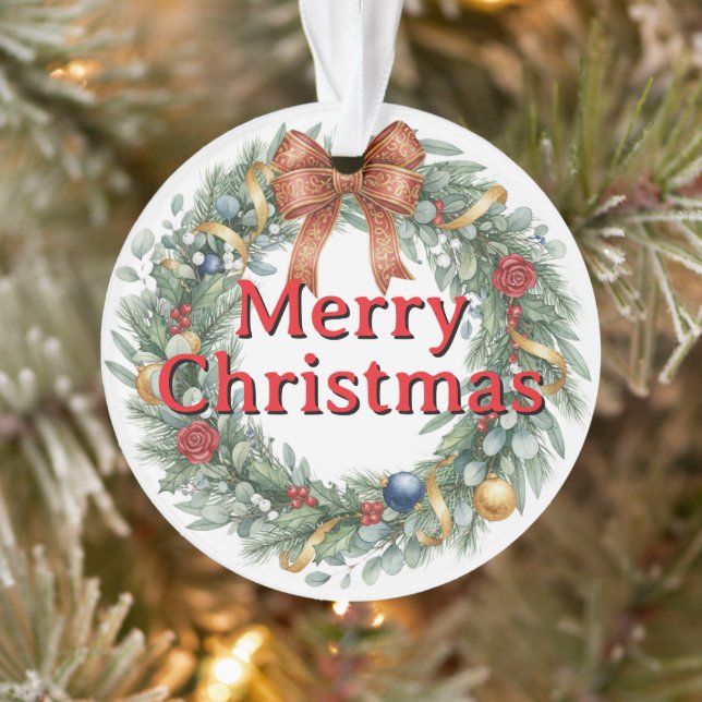 Acrylic Christmas Tree Ornament with family photo (Tree)