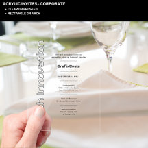 Acrylic Clear Tech Innovation Corporate Events