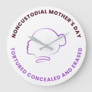 Acrylic Clock Noncustodial Mother's Day