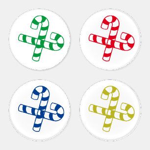 Acrylic Coasters - Candy Canes
