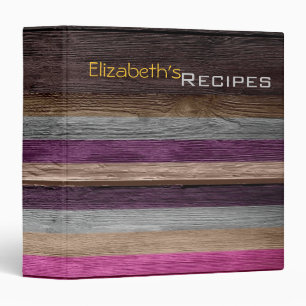 Acrylic Colored Wood Modern #2 Binder