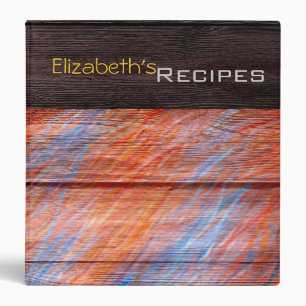 Acrylic Colored Wood Modern #4 Binder