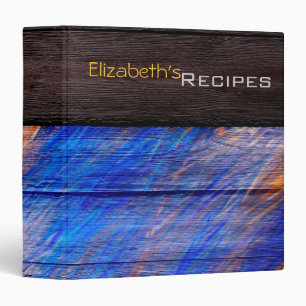 Acrylic Colored Wood Modern Binder