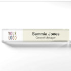 Acrylic Desk Name Plate Business Logo Professional