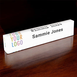 Acrylic Desk Name Plate Business Logo Professional