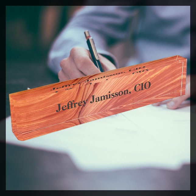 Acrylic Desk Nameplate Canyon Swirl 2 Personalized (Creator Uploaded)