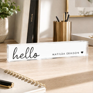Acrylic Desk Nameplate Custom Office Name Sign