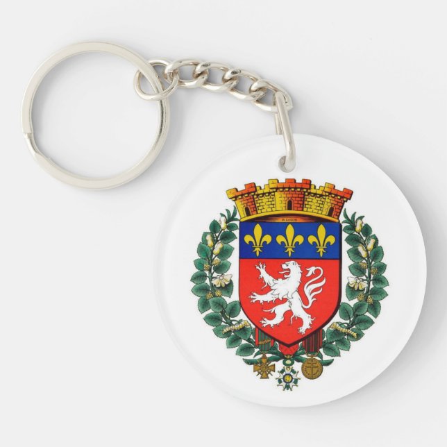 acrylic door lyon coat keychain (Front)