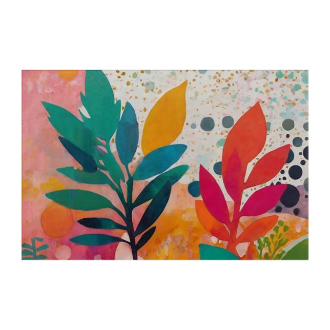Acrylic floral decor (Front)
