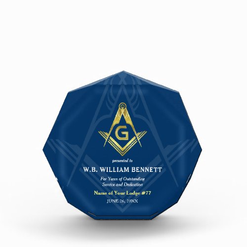 Acrylic Freemason Awards  Masonic Plaques