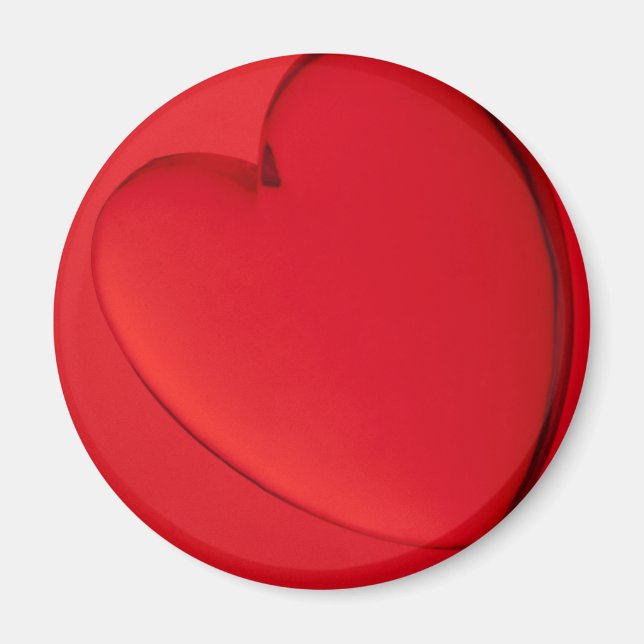 Acrylic heart shape miniature magnet (Front)