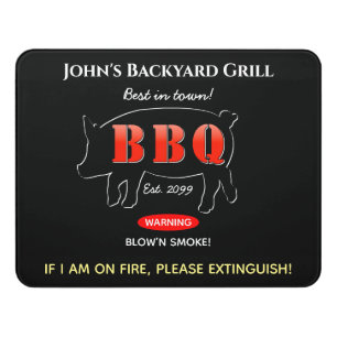 Acrylic Home Grilling Cooking Men Door Sign ~8x11"