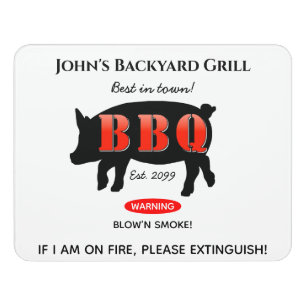 Acrylic Home Grilling Cooking Men Door Sign ~8x11"