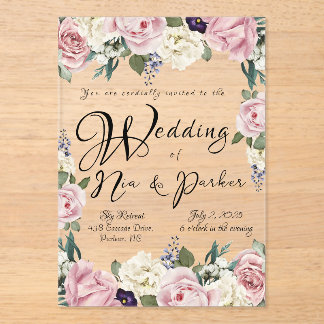 Acrylic Invitation