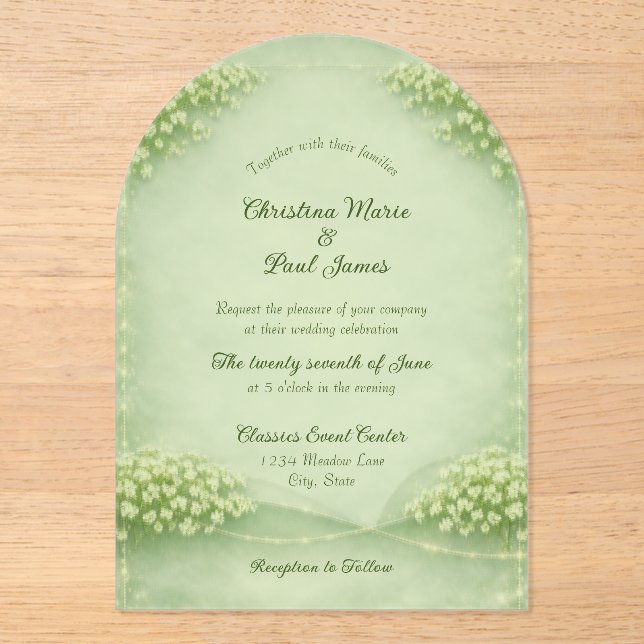 Acrylic Invitation (Front)