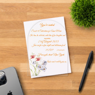 Acrylic Invitation