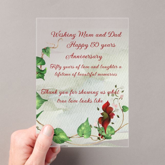 Acrylic invitation  (Insitu (Handheld))