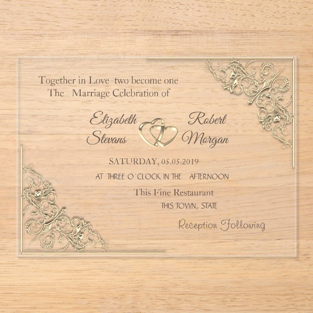 Acrylic Invitation (Front)