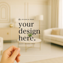 Acrylic Invitation | Your Design Upload 5x7 Invite