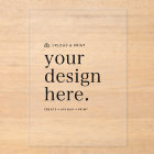 Acrylic Invitation | Your Design Upload 5x7 Invite