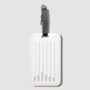 Acrylic Jesus Yeshua Luggage Tag