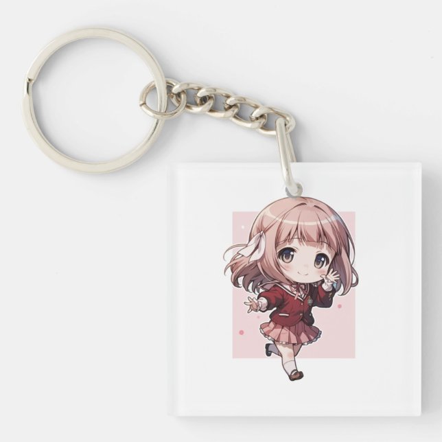 ACRYLIC KEY HOLDER FOR CUTE ANIME CHARACTER KEYCHAIN (Front)