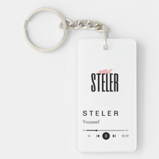 Acrylic Key Music Player Keychain