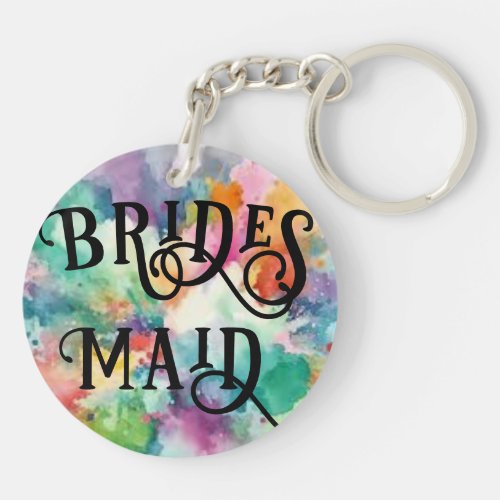 Acrylic Keychain for Bridesmaids 
