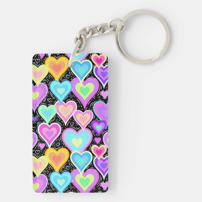 Acrylic Keychain "Hearts" (Back)