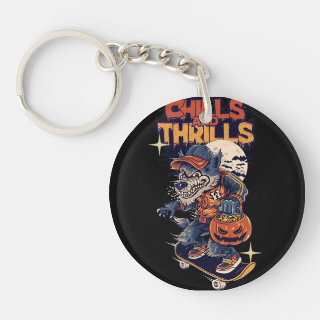 Acrylic Keychain helloween day special gift (Front)