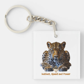 Acrylic Keychain – Leopard Logo | Instinct, Speed 