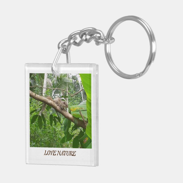 Acrylic Keychain natural animals (Back Right)