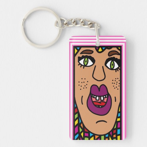 Acrylic Keychain Rectangle double_sided Keychain