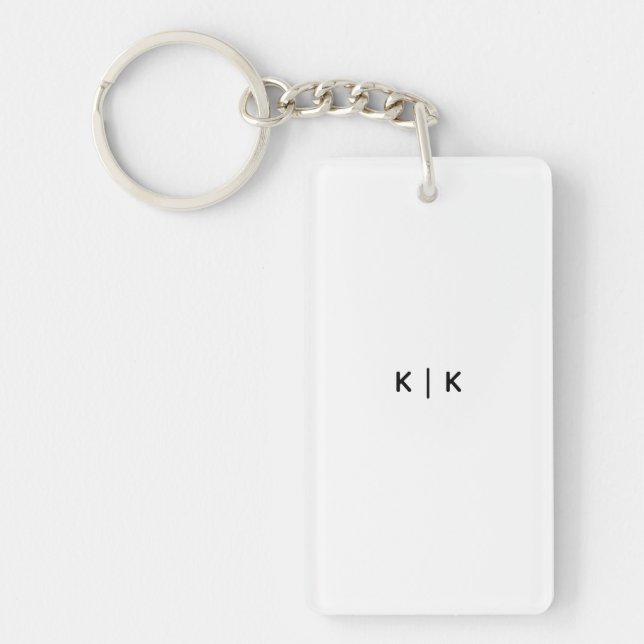 Acrylic Keychain, Rectangle (double-sided) Keychain (Front)